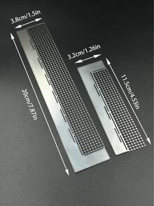 2pcs Stainless Steel Diamond Grid Ruler, 5D Diamond Painting Ruler Tool, Cross Stitch Diamond Painting Straight Ruler With 141/216/520 Holes, 2pcs Diamond Painting Fixing Tools, Suitable For Handmade DIY Diamond Painting (2-Piece Set) - Silver - View 6