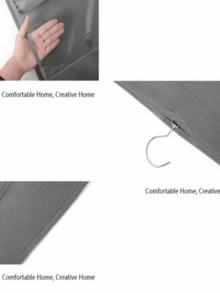 1个装 6/8口袋 悬挂式钱包手提包收纳架 透明悬挂式置物袋 收纳袋 钱包袋 衣柜 壁橱 节省空间整理架 - 彩色 - 查看 7