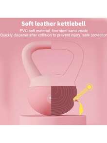 Fitness Soft Kettlebell,Kettlebell Anti-Slip Grip Weight For Home Workouts, Kettlebells Set Strength Gym Exercise - Pink-4kg - View 3