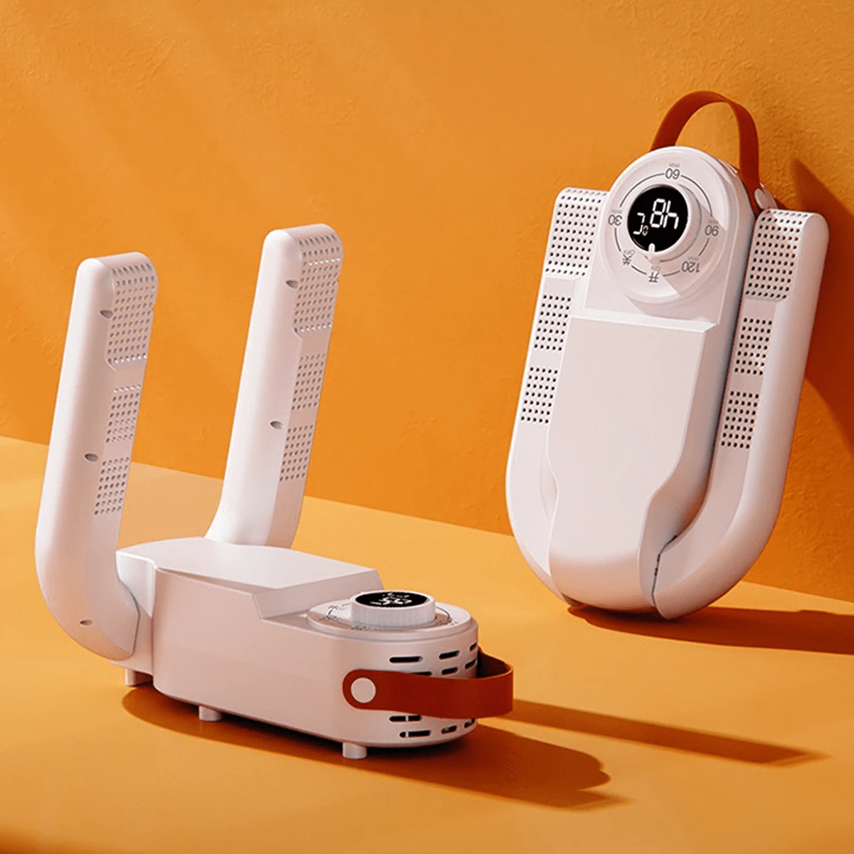 Secador de zapatos inteligente con temperatura constante Circulación de aire caliente para un secado rápido Esteriliza y desodoriza Apagado automático programable Diseño plegable y portátil Funcionamiento silencioso Apto para uso doméstico y de viaje Ahorra energía y espacio El regalo perfecto para estas fiestas. - Blanco - Ver 1