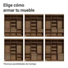 Bedroom Armoires - Brown/Black/Brown - View 8