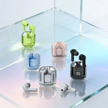 无线蓝牙5.3耳机 Type-C 透明高保真耳机 LED 电量数字显示 立体声耳机 - 彩色 - 查看 4