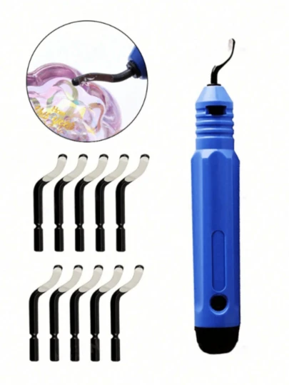 1 pezzo/set Strumenti professionali per la rimozione di prodotti finiti difettosi con lame per la pulizia per rimuovere i bordi di rifiuti in lega di alluminio e plastica