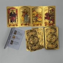 Bộ bài Tarot cổ điển - 80 lá bài Golden Sun kích thước 4.7in*2.8in (12cm*7cm) dành cho người mới bắt đầu - Bài Tarot đa chế độ, nguyên bản - Bài Tarot chống thấm nước và chống rách - Hướng dẫn bộ bài Tarot, ý nghĩa các lá bài Tarot cho người mới bắt đầu và chuyên gia - Bói toán, dự đoán tương lai, bài Oracle, bài Tarot Giáng sinh, Halloween, Lễ Tạ ơn, quà tặng, vận mệnh, tương lai, lời tiên tri (Kèm hướng dẫn sử dụng đầy màu sắc) - Nhiều màu - Xem 10