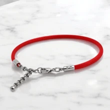 Red Thread Bracelet For Luck And Protection, Satin Cord, Adult, Children's And Baby Sizes, With Adjustable Clasp. - Đỏ - Xem 3