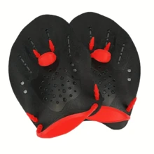 1 Pair Swim Paddles - High Strength PP Material, Unisex Kids, Enhance Propulsion Force, Improve Technique, Quick Drying Anti-Slip, Easy To Wear, Non-Slip, Essential For Swimming Training - Multicolor - View 13