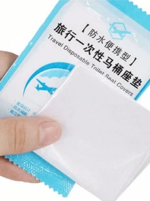 10-100pcs/Pack Disposable Plastic Waterproof Anti-Slip Toilet Seat Covers, Individually Packaged, Portable - Clear - View 9