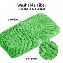 5-Piece Set Of Heavy-Duty Reusable Mop Pads (Excluding Mop) -10.8-Inch Oversized Washable Microfiber Cleaning Pad, Suitable For Both Dry And Wet Cleaning Replacement Pads For Hardwood, Ceramic Tiles, And Vinyl Flooring (5-Piece Set), Compatible With Multiple Mop Machines, Wear-Resistant Fabric Structure, High-Quality Materials, Suitable For Busy Families To Use ZZ8J - 藍色 (27.5*15.5吋) - 查看 9