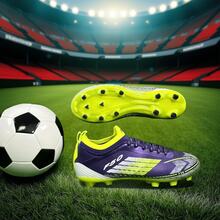 2026 New Professional Gradient Outdoor Football/Soccer Shoes For Teenagers And Adults, Large Size Outdoor Training And Match Specialized Sports Shoes, Suitable For Competitive Games And Daily Training - Violet Purple - View 2