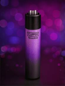 Christmas Clipper MAXI Lighter Casino Night & Black Gradient Models | Refillable, Collectible, Replaceable Flint And Tamper. Christmas Gift, Kitchen Lighter, BBQ, Camping - 4 黑色漸層 MAXI - 查看 3