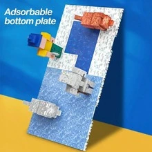 10cm/3.93in Magnetic Base Board - Variety Of Base Boards To Match Magnetic Building Blocks Toys, Magnetic Construction Toy Playset (10cm/3.93in) Colorful Base Board Supplement, DIY World Building Game Toy, Suitable For Game Enthusiasts, DIY Creative Building, Gift For Boys And Girls 3+ Years Old - Multicolor - View 3