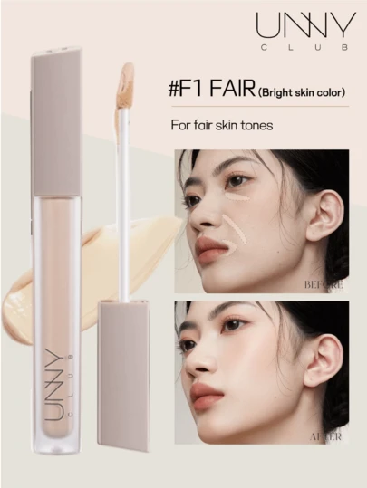 unny club ロングウェア コンシーラーペン、カラーコレクティング リキッド、軽量テクスチャー、高カバー力、長持ちカラー、コンシール、カラーコレクト、カバー、保湿、ブライトニング、ライトベージュ