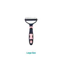 2-Sided Pet Grooming Brush, Dog Deshedding Tool, Cat & Dog Undercoat Rake, Long Hair Dematting Comb, Reduces Shedding, Suitable For Small, Medium And Large Dogs And Cats - Multicolor - View 8