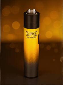 Christmas Clipper MAXI Lighter Casino Night & Black Gradient Models | Refillable, Collectible, Replaceable Flint And Tamper. Christmas Gift, Kitchen Lighter, BBQ, Camping - 4 黑色漸層 MAXI - 查看 5
