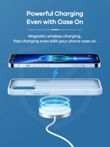 REMAX 15W Magnetic Wireless Fast Charger, 360° Auto Alignment; Multi-Protection, Suitable For All Phones; Desk/Bedside Applicable; Type-C Interface - RP-W58 - 查看 8