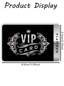 1张黑金VIP信用卡装饰贴纸，PVC材质，创意个性化超薄炫酷防指纹耐用信用卡保护贴，高品质，防刮擦，男女通用，适用于小型芯片卡、银行卡、信用卡、交通卡、学生证等。可用于DIY装饰，也可用于名人社交入场券和其他奢侈品配件。 - 彩色 - 查看 22