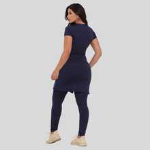 Christian Fashion Fitness Set With Pockets For Gym Workouts - 藏蓝色 - 查看 2