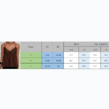 Women's Ruffle Trim Camisole Sleeveless Adjustable Spaghetti Strap V Neck Lace Patchwork Going Out Party Tank Top - nâu sẫm - Xem 8