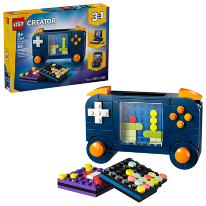  LEGO Creator 3 In 1 Retro Gaming Console Building Toy For Boys & Girls - Kids Build A Console, Mini Arcade Game, Or Mini Computer - Gift Idea For Gaming Fans, Ages 8+ - 31380