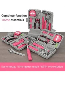 13/24/15/18/20 Pcs Home Tool Kit, Complete Repair And Maintenance Hand Tool Set For Kitchen, Home Furniture, Auto, Daily Maintenance, No Assembly Required, Batteries Not Included