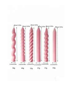 3件套/6件套长形蜡烛，多种款式可选，适用于家居氛围装饰、生日、婚礼、节日、礼品蜡烛以及各种节日场景的通用蜡烛。