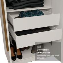 Ropero Closet Madesa Venus 6 Puertas 2 Espejos 180cm BB 04 - Blanco/Blanco/Marrón - Ver 6