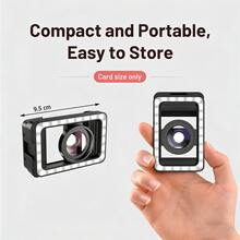 APEXEL 15X Phone Macro Lens With LED Fill Light, 15X Macro Lens + 17mm Thread Lens Adapter Compatible With Iphone And Almost Smartphone - Black - View 10