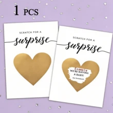 1pc Personalized DIY Scratch-Off Reveal Postcard, Suitable For Adults And Children, Customizable Blank Reveal Ticket, Cute Interactive Keepsake, Perfect For Weddings, Birthdays, Anniversaries - Multicolor - View 7