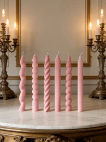 3件套/6件套长形蜡烛，多种款式可选，适用于家居氛围装饰、生日、婚礼、节日、礼品蜡烛以及各种节日场景的通用蜡烛。