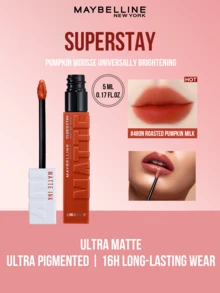 Maybelline SuperStay Matte Ink Liquid Lipstick #480N 5ml, Ultra-High Pigment, Long-Lasting Wear, Intense Matte Finish, Easy To Define Lip Shape, Subtle Vanilla Scent, Easy To Apply, Suitable For All Skin Types - Maybelline Super Stay Matte Liquid Lipstick 480N - View 1