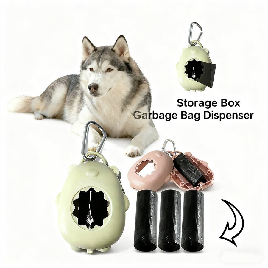 Tragbare Hundekotbeutel-Spender, Outdoor Hundekotsack-Halter, Teddybär Windelbeutel-Spender, praktische Müllbeutel, Abfallbeutel, Einweg-Windel-Müllbeutel, bärförmiger tragbarer Haustier-Abfallbehälter-Set, Haustier-Aufbewahrungsbox für Kotbeutel, Abfallbeutel-Spender, Haustierbedarf