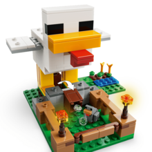 Đồ chơi xây dựng và đóng vai trang trại gà LEGO  dành cho bé trai và bé gái - Bộ đồ chơi trò chơi điện tử và các nhân vật đồ chơi dành cho trẻ em, từ 7 tuổi trở lên - Có nhân vật gà quạt - Ý tưởng quà tặng sinh nhật - 21585 - Nhiều màu - Xem 9