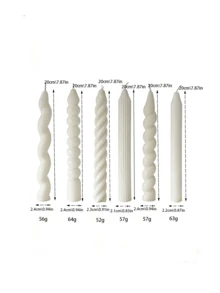 3件套/6件套长形蜡烛，多种款式可选，适用于家居氛围装饰、生日、婚礼、节日、礼品蜡烛以及各种节日场景的通用蜡烛。