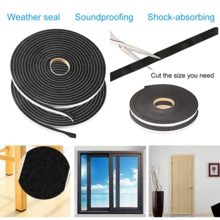 1roll/2rolls Seal Foam Tape,High Density Foam Seal Tape, 0.79/1.18/1.58 Inch W X 0.197 Inch T Weather Stripping For Door And Window,High Density Single Sided Closed Cell Door Insulation Weather Strip - Black and White - View 1