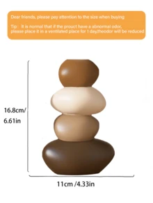 تمثال من الراتنج بشكل غزال، بموضوع إناء هندسي، مناسب لأنواع مختلفة من الغرف، رائع لديكور عيد الميلاد والشكر والعام الجديد والأعياد العامة، لا يحتاج إلى طاقة.