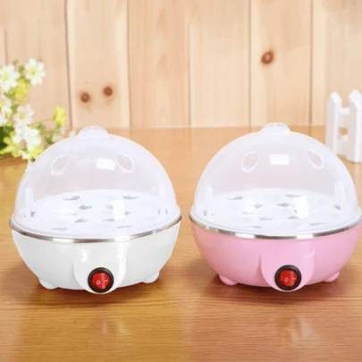 Hervidor de huevos, hervidor de huevos multifuncional, hervidor de huevos rápido, hervidor de huevos eléctrico Capaz de hervir hasta siete huevos a la vez, adecuado para huevos duros o pasados por agua, con función de apagado automático. Ideal para uso doméstico y diario.