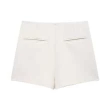 Mẫu váy/quần short dáng suông màu trơn mới của Seelio, thích hợp cho mùa xuân/hè. - Màu be - Xem 2
