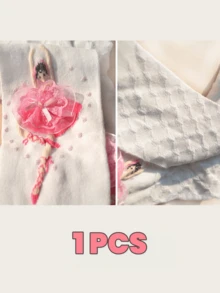 1/2 đôi quần tất họa tiết ba lê cho bé gái, thoải mái, thoáng khí, mềm mại, không trơn trượt, thích hợp cho khiêu vũ và mặc hàng ngày. - Nhiều màu - Xem 5