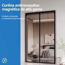 Cortina Magnética, Cortina Mosquitera Magnética para Puertas, Cortina de Puerta Antimosquitos con Sello de Cierre Automático Malla, Cortina de puerta magnética para Sala de Estar (90*210CM/100*210CM) - Negro - Ver 9