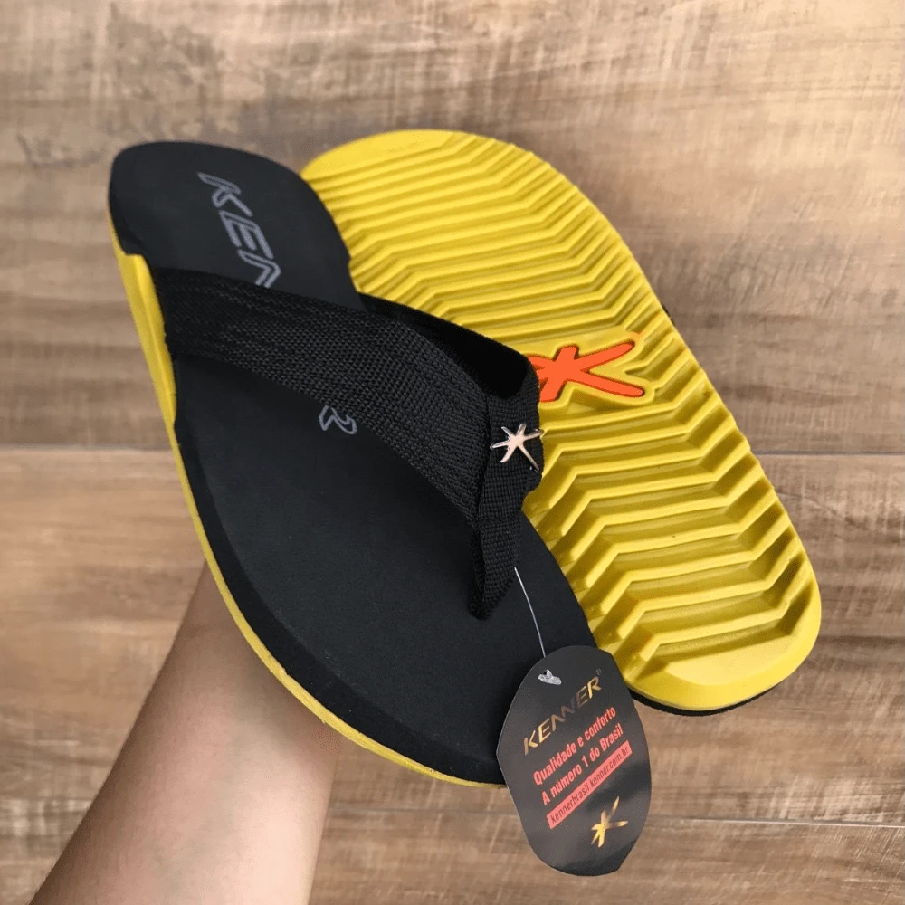 2025 Kener NK6 L7 Men's Sporty Comfortable Super Lightweight Soft Sole Flip-Flops - Immediate Shipping - Sizes 38 To 45 - 黃色動力輸出軸 - 查看 1