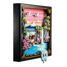 LEGO Art Japanese Cherry Blossom Landscape Building Set For Adults - Room Decoration & Gift For Women & Men, Ages 18+ - Framed Wall Decor, Stand Or Hang To Display - 31218 - Multicolor - View 9