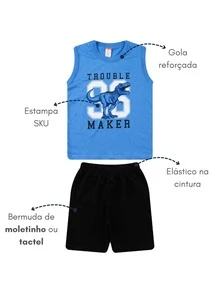 Combo 20 Pieces With 10 Assorted Sets For Boys' Summer Outfits (Sizes 1-16) - 10 T-Shirts And Tank Tops And 10 Shorts - Multicolor - Ver 3