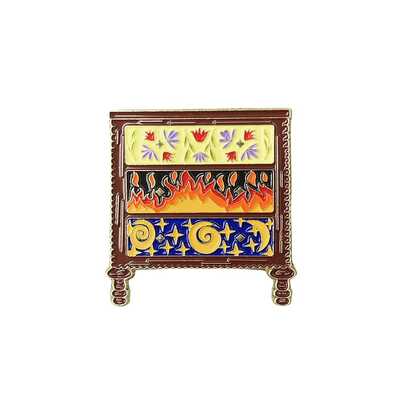 菲拉的虚荣珐琅胸针，莎拉·J·马斯奇幻小说系列徽章饰品，可装饰背包、帽子、衣领、胸针，圣诞胸针，背包胸针，服装配饰胸针，衬衫式万圣节服装胸针，趣味可爱教师礼物