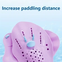 1 Pair Swim Paddles - High Strength PP Material, Unisex Kids, Enhance Propulsion Force, Improve Technique, Quick Drying Anti-Slip, Easy To Wear, Non-Slip, Essential For Swimming Training - Multicolor - View 4