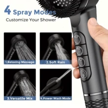 1 Set Faucet Extender, Suitable For Sink, Bathroom Or Kitchen Faucet Extension, Modern Bathroom Accessory, Durable Plastic - Silver - View 10