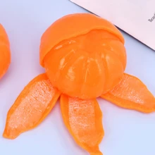 1pc Creative Peeled Orange Squeeze Toy, Stress Relief Squeeze Toy, Prank Gag Toy