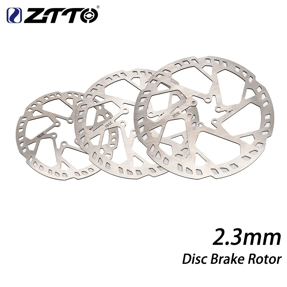 ZTTO MTB E-Bike 2.3mm Disc Brake Rotor Thicken 160mm 180mm 203mm 220mm H23 Super Rigidity 6 Bolt Stainless Steel Bike VS HS2 2mm