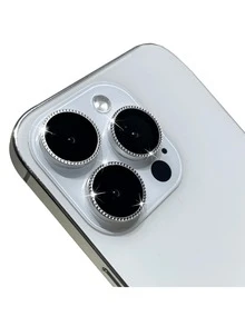 3pcs Etched Star Sky Rhinestone Decorative Phone Lens Film - Silver - View 27