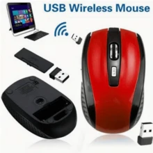 Ergonomic 2.4GHz Wireless Gaming Mouse With USB Receiver - Comfortable Design, Streamlined Curved Fit, Red And Black Options, Perfect For Gaming, Office And Entertainment, Portable Computer Mouse - Black - View 7
