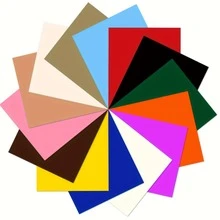 2pcs 3D Puff Heat Transfer Vinyl, 21x25cm - Fluffy Iron-On For T-Shirts, Bags & Pillows, Compatible With Silhouette Cameo/ - White/Red - Multicolor - View 2